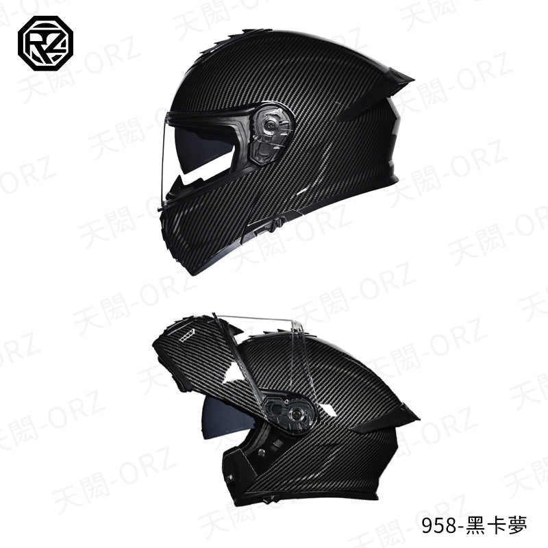 ORZ-958系列 全罩式揭面盔 高清雙鏡片