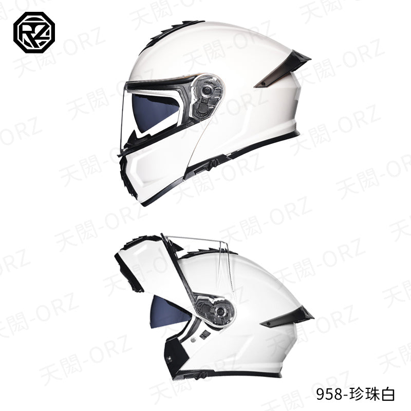 ORZ-958系列 全罩式揭面盔 高清雙鏡片